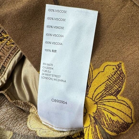 Anthropologie Maeve Terrace Floral Pants size 14 000100 - Picture 10 of 10